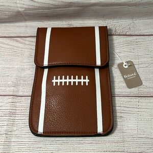 New Football print cell phone crossbody